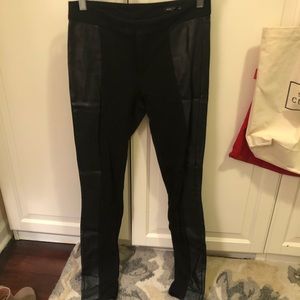 Club Monaco leggings with faux leather panels